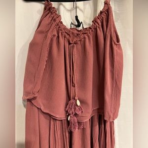 Free People maxi skirt and top M